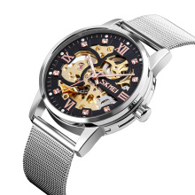 SKMEI 9199 Wholesale Mechanical Watch Stainless Steel Analog Watches Automatic